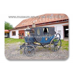 Magnetka "70/50" - biskupský kočár Berlina - Pořežany - Muzeum historických vozidel