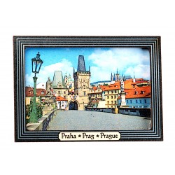 Magnetka  s rámečkem Praha - Karlův most